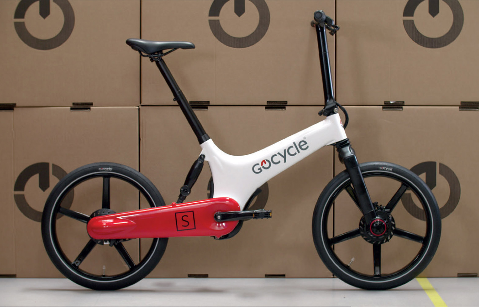 Gocycle ready for delivering