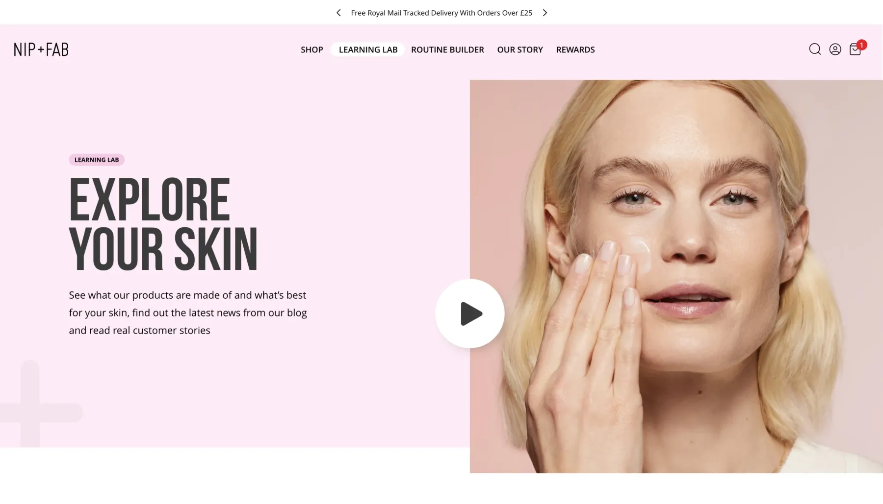 Learning lab section with a model