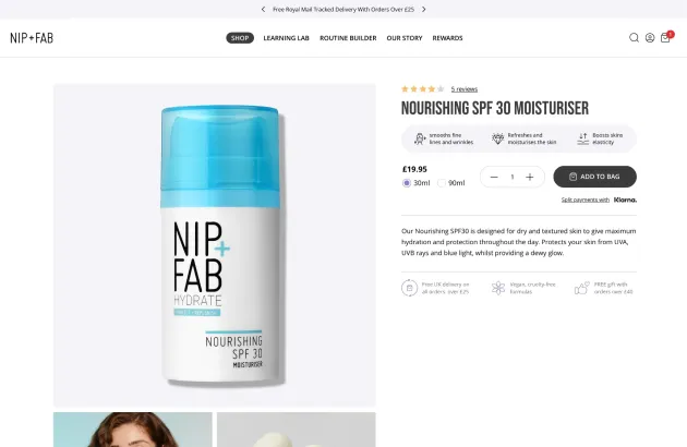 Product page